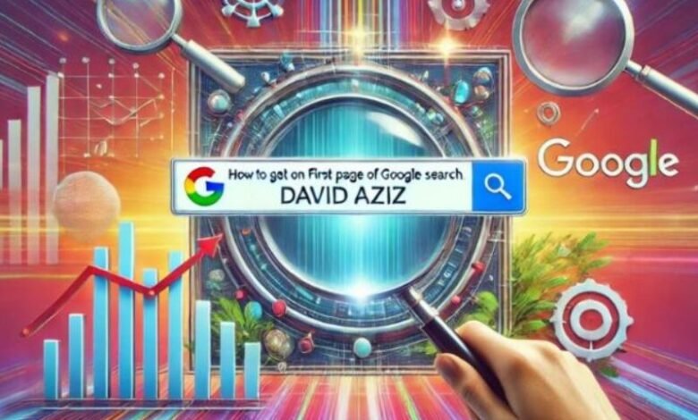 How to Get on the First Page of Google Search: Insights Inspired by David Aziz