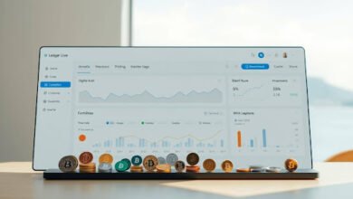 Ledger Live app with hardware wallet